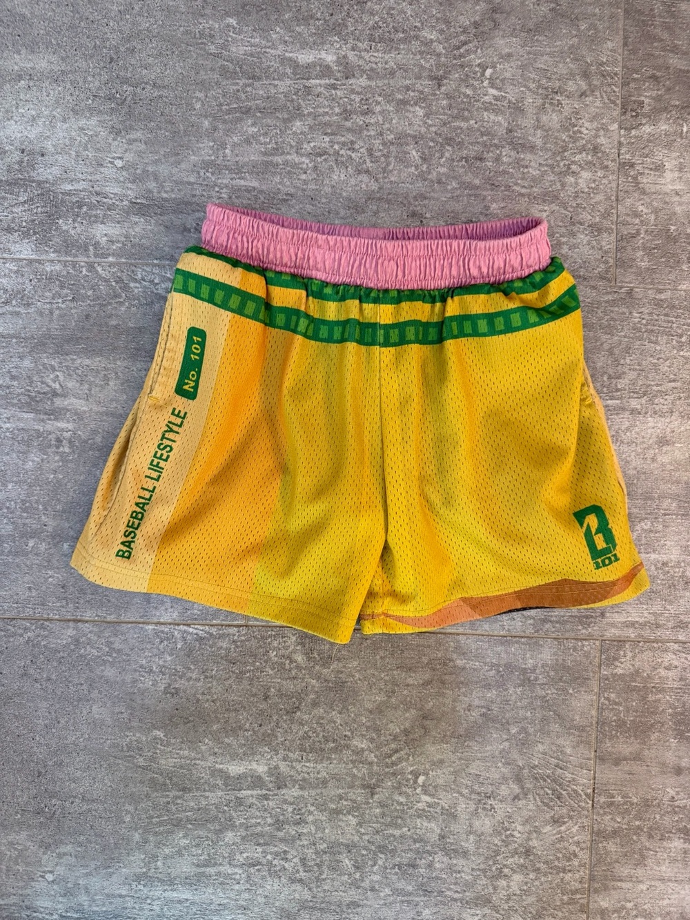 Baseball 101 - pencil mesh shorts - YM